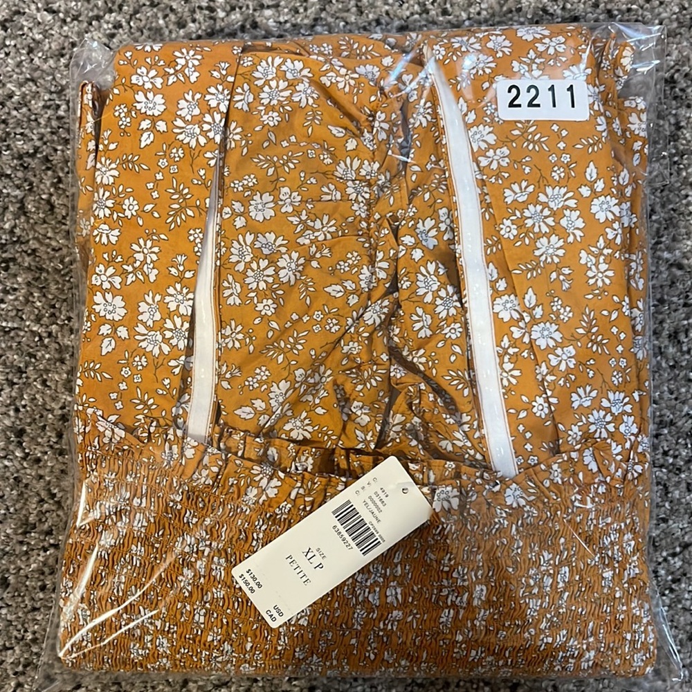 Anthropologie Smocked Midi Dress Size Petite XL NWT - Picture 13 of 15